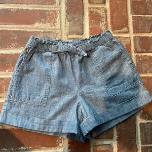 Girl’s Polo by Ralph Lauren Blue Jean Shorts with Elastic Waistband